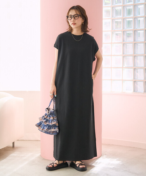 FREAK'S STORE（フリークスストア）の「限定展開　USAコットン ノースリーブ ワンピース（ワンピース・レディース・レッド/ブルー/オフホワイト/ベージュ/ブラック/ネイビー・SMALL/MEDIUM）」の7枚目の写真