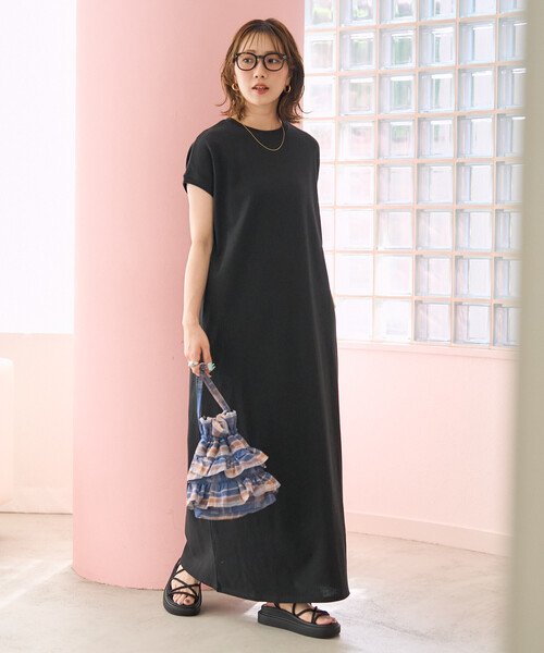 FREAK'S STORE（フリークスストア）の「限定展開　USAコットン ノースリーブ ワンピース（ワンピース・レディース・レッド/ブルー/オフホワイト/ベージュ/ブラック/ネイビー・SMALL/MEDIUM）」の9枚目の写真