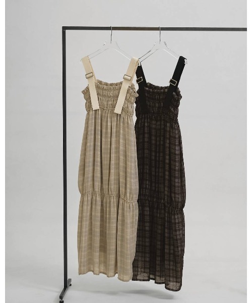TODAYFUL（トゥデイフル）の「Check Jacquard Dress 12610301（ワンピース・レディース・ライトグリーン/ブラウン・36/38）」の11枚目の写真