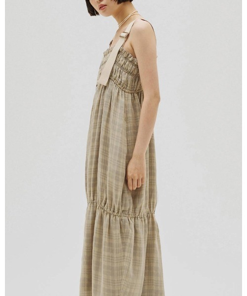 TODAYFUL（トゥデイフル）の「Check Jacquard Dress 12610301（ワンピース・レディース・ライトグリーン/ブラウン・36/38）」の8枚目の写真