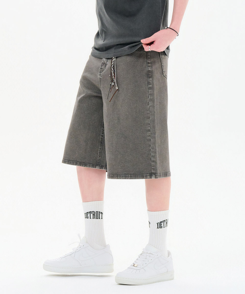CHASECULT（チェイスカルト）の「男性カラー バミューダ デニムパンツ-FBRK2641D09（その他パンツ・メンズ・ダークグレー・70/76/82/86）」の5枚目の写真