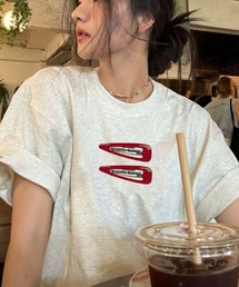 CLIPグラフィックルーズTシャツ