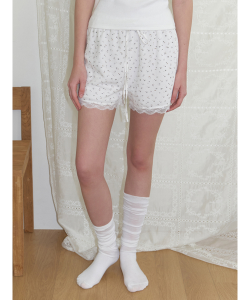 RE_L(リエル)の「Scene flower banding shorts (white)(その他パンツ・レディース・その他・SMALL/MEDIUM)」の6枚目の写真