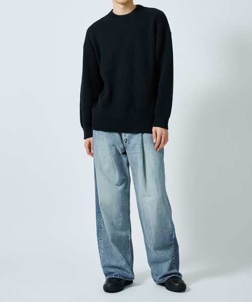 N.HOOLYWOOD(N.ハリウッド)の「【N.HOOLYWOOD】CREWNECK KNIT(ニット/セーター・メンズ・ブラック・38/36)」の2枚目の写真