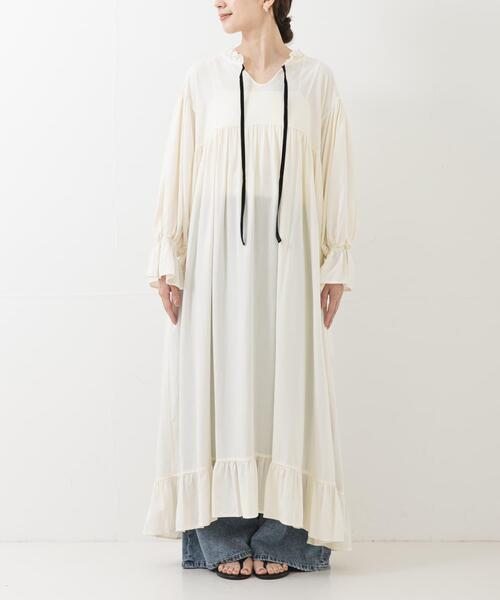 URBAN RESEARCH(アーバンリサーチ)の「Picchi Nia SOFT IVORY(ワンピース・レディース・ホワイト・FREE)」の5枚目の写真
