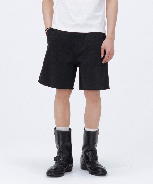 セール】Cut off shorts BLACK（その他パンツ）｜MISEKISEOUL MEN（ミ