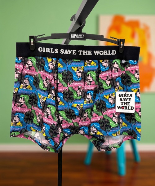 セール】ストレッチ ボクサーパンツ メンズ ポリエステル 前閉じ GIRLS