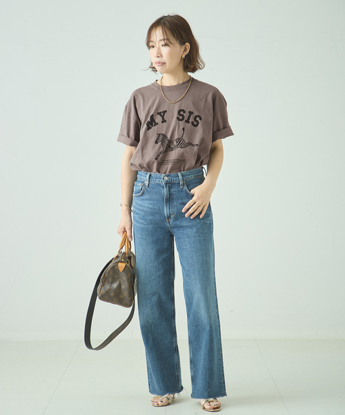journal standard L'essage(ジャーナルスタンダードレサージュ)の「《追加》【ZEBRA】Tシャツ(Tシャツ/カットソー・レディース・ブラウン/チャコールグレー・FREE)」の4枚目の写真