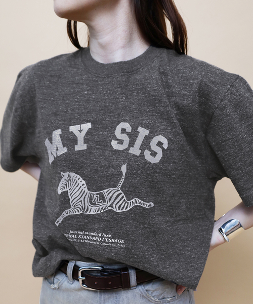 journal standard L'essage(ジャーナルスタンダードレサージュ)の「《追加》【ZEBRA】Tシャツ(Tシャツ/カットソー・レディース・ブラウン/チャコールグレー・FREE)」の9枚目の写真