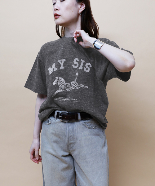journal standard L'essage(ジャーナルスタンダードレサージュ)の「《追加》【ZEBRA】Tシャツ(Tシャツ/カットソー・レディース・ブラウン/チャコールグレー・FREE)」の10枚目の写真