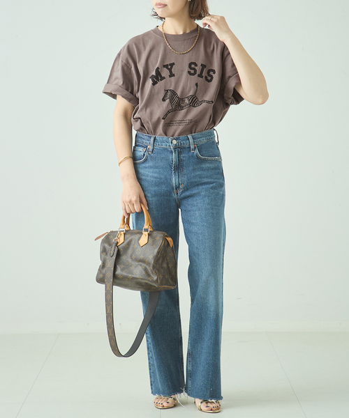 journal standard L'essage(ジャーナルスタンダードレサージュ)の「《追加》【ZEBRA】Tシャツ(Tシャツ/カットソー・レディース・ブラウン/チャコールグレー・FREE)」の15枚目の写真