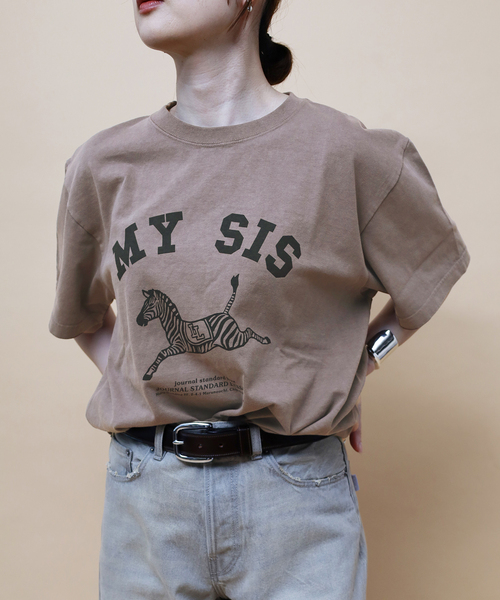 journal standard L'essage(ジャーナルスタンダードレサージュ)の「《追加》【ZEBRA】Tシャツ(Tシャツ/カットソー・レディース・ブラウン/チャコールグレー・FREE)」の18枚目の写真