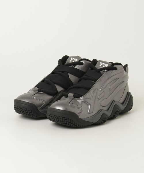 Y-3(ワイスリー)の「Y-3 MEGABALL(スニーカー・メンズ・シルバー×ブラック・25.5cm/28.0cm/27.5cm/27.0cm/26.5cm/28.5cm/26.0cm/29.5cm/29.0cm/25.0cm)」の4枚目の写真