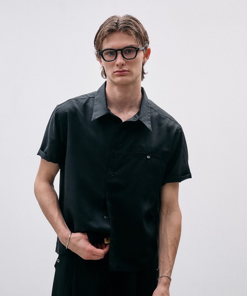 Adoon plain（アドーンプレーン）の「Linen-Touch Sheer Shirt /リネンタッチシアーベーシックシャツ（シャツ/ブラウス・メンズ・アイボリー/ブラウン/ブラック・MEDIUM/LARGE）」の17枚目の写真