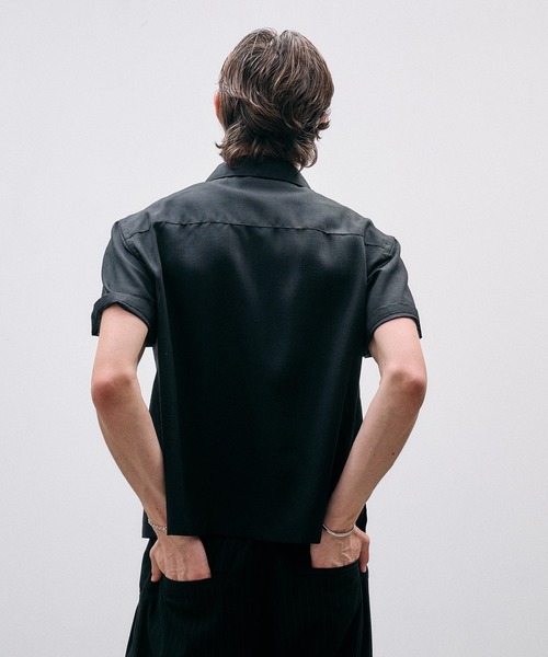 Adoon plain（アドーンプレーン）の「Linen-Touch Sheer Shirt /リネンタッチシアーベーシックシャツ（シャツ/ブラウス・メンズ・アイボリー/ブラウン/ブラック・MEDIUM/LARGE）」の19枚目の写真