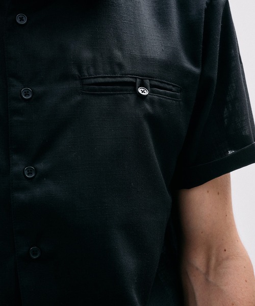 Adoon plain（アドーンプレーン）の「Linen-Touch Sheer Shirt /リネンタッチシアーベーシックシャツ（シャツ/ブラウス・メンズ・アイボリー/ブラウン/ブラック・MEDIUM/LARGE）」の22枚目の写真