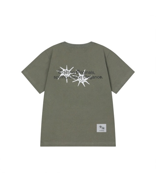 COIRIS(コイリス)の「ローネックバックレタリング半袖Tシャツ(3カラー)(Tシャツ/カットソー・レディース・ダークグレー/カーキ/ブラック・FREE)」の3枚目の写真