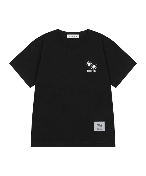 COIRIS(コイリス)の「ローネックバックレタリング半袖Tシャツ(3カラー)(Tシャツ/カットソー・レディース・ダークグレー/カーキ/ブラック・FREE)」の4枚目の写真