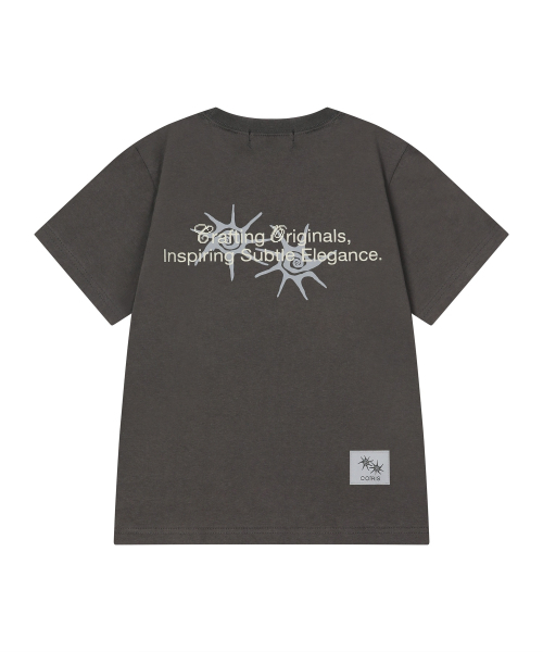 COIRIS(コイリス)の「ローネックバックレタリング半袖Tシャツ(3カラー)(Tシャツ/カットソー・レディース・ダークグレー/カーキ/ブラック・FREE)」の9枚目の写真