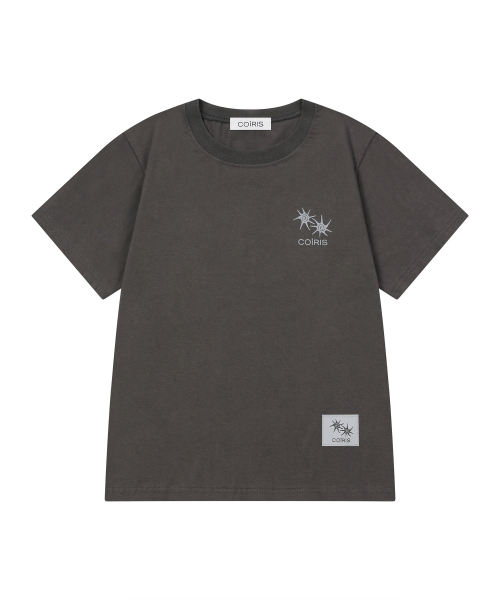 COIRIS(コイリス)の「ローネックバックレタリング半袖Tシャツ(3カラー)(Tシャツ/カットソー・レディース・ダークグレー/カーキ/ブラック・FREE)」の10枚目の写真