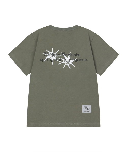 COIRIS(コイリス)の「ローネックバックレタリング半袖Tシャツ(3カラー)(Tシャツ/カットソー・レディース・ダークグレー/カーキ/ブラック・FREE)」の11枚目の写真