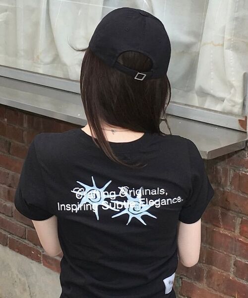 COIRIS(コイリス)の「ローネックバックレタリング半袖Tシャツ(3カラー)(Tシャツ/カットソー・レディース・ダークグレー/カーキ/ブラック・FREE)」の20枚目の写真