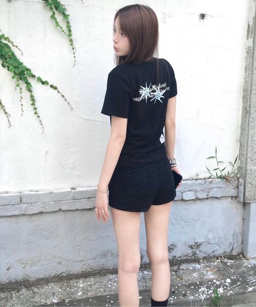 COIRIS(コイリス)の「ローネックバックレタリング半袖Tシャツ(3カラー)(Tシャツ/カットソー・レディース・ダークグレー/カーキ/ブラック・FREE)」の21枚目の写真