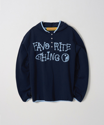 Binding Flock Hoodie Longsleeve (NAVY)