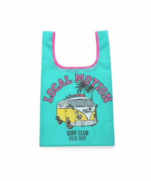 LOCALMOTION HAWAII(ローカルモーション ハワイ)の「ハワイ&リゾートエコトート(エコバッグ/サブバッグ・レディース・ミント/イエロー・FREE)」の4枚目の写真
