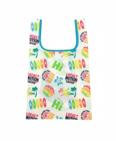 LOCALMOTION HAWAII(ローカルモーション ハワイ)の「ハワイ&リゾートエコトート(エコバッグ/サブバッグ・レディース・ミント/イエロー・FREE)」の10枚目の写真