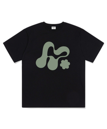 MORF ビッグシンボルオーバーサイズ半袖Tシャツ ブラック
