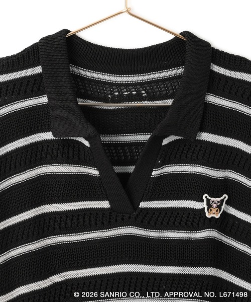 ハローキティコラボ(ハローキティコラボ)の「【サンリオキャラクターズ×ROPE' PICNIC】日焼けデザイン アソート透かしニットプルオーバー(ニット/セーター・レディース・ブラック系その他/ホワイト系その他/ピンク・FREE)」の21枚目の写真