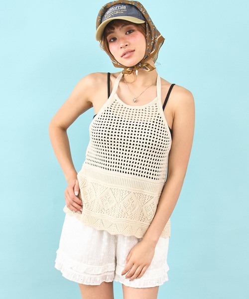 anap mimpi（アナップミンピ）の「コットン レース フリル イージー ショート パンツ（その他パンツ・レディース・ホワイト・F）」の10枚目の写真