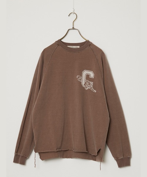 REMI RELIEF(レミレリーフ)の「REMI RELIEF/レミレリーフ 8/-天竺ラグランロンT(C) ヴィンテージ アウトリンキング ロングスリーブTシャツ メンズ 2026年秋冬 秋服(Tシャツ/カットソー・メンズ・ホワイト/ブラック/ブラウン・M/L/XL)」の3枚目の写真
