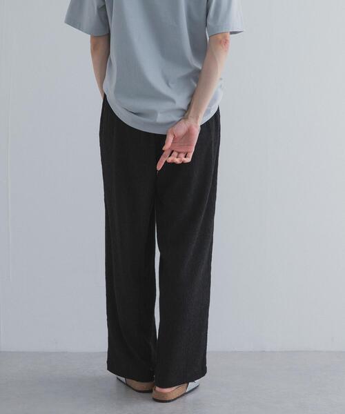 URBAN RESEARCH DOORS(アーバンリサーチドアーズ)の「楊柳ストレートイージーパンツ(その他パンツ・レディース・ブラック/ベージュ系その他・FREE)」の5枚目の写真
