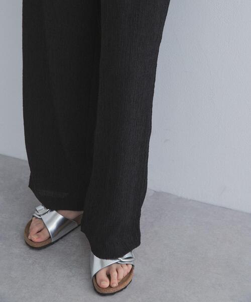 URBAN RESEARCH DOORS(アーバンリサーチドアーズ)の「楊柳ストレートイージーパンツ(その他パンツ・レディース・ブラック/ベージュ系その他・FREE)」の8枚目の写真