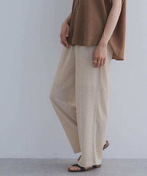URBAN RESEARCH DOORS(アーバンリサーチドアーズ)の「楊柳ストレートイージーパンツ(その他パンツ・レディース・ブラック/ベージュ系その他・FREE)」の13枚目の写真