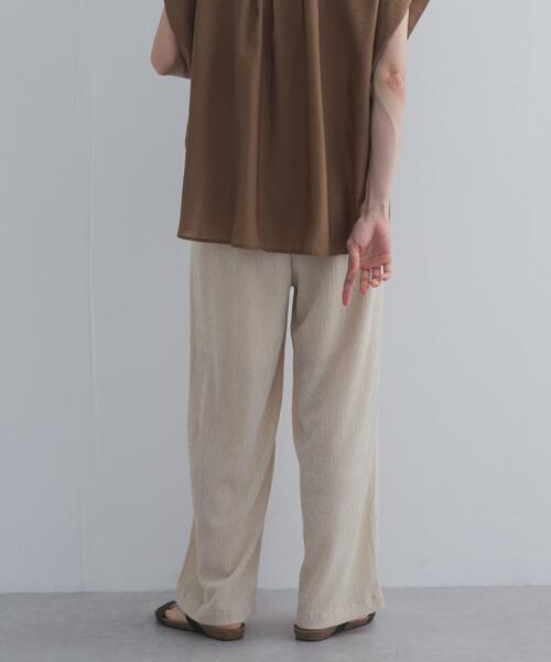 URBAN RESEARCH DOORS(アーバンリサーチドアーズ)の「楊柳ストレートイージーパンツ(その他パンツ・レディース・ブラック/ベージュ系その他・FREE)」の14枚目の写真