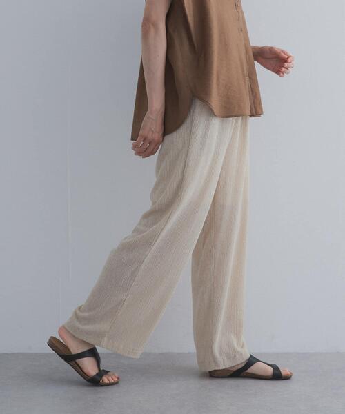 URBAN RESEARCH DOORS(アーバンリサーチドアーズ)の「楊柳ストレートイージーパンツ(その他パンツ・レディース・ブラック/ベージュ系その他・FREE)」の15枚目の写真