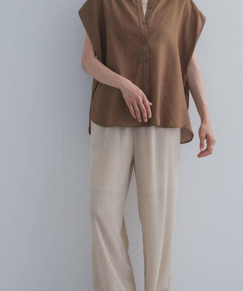 URBAN RESEARCH DOORS(アーバンリサーチドアーズ)の「楊柳ストレートイージーパンツ(その他パンツ・レディース・ブラック/ベージュ系その他・FREE)」の16枚目の写真