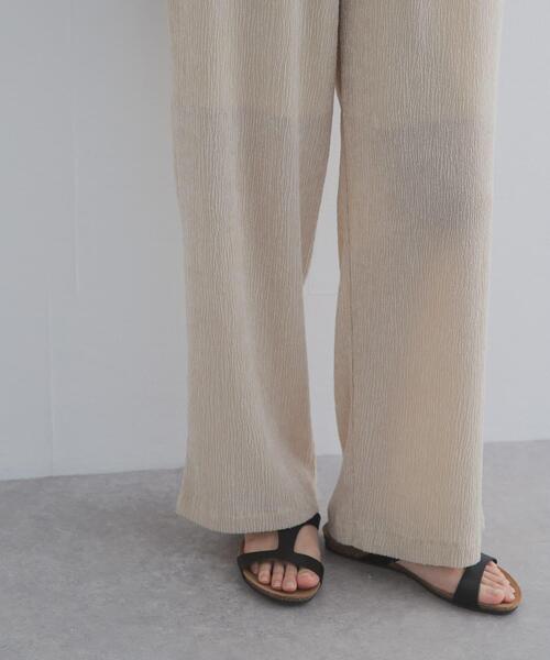 URBAN RESEARCH DOORS(アーバンリサーチドアーズ)の「楊柳ストレートイージーパンツ(その他パンツ・レディース・ブラック/ベージュ系その他・FREE)」の17枚目の写真