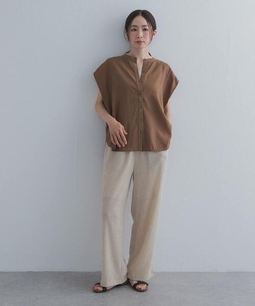 URBAN RESEARCH DOORS(アーバンリサーチドアーズ)の「楊柳ストレートイージーパンツ(その他パンツ・レディース・ブラック/ベージュ系その他・FREE)」の18枚目の写真