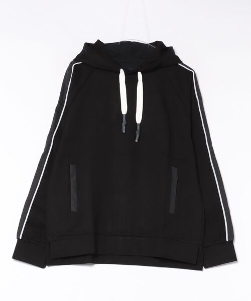 /MMMM/ Highpastretch poncho sleeve reversible pull-over parka — парка с пончо и длинными рукавами