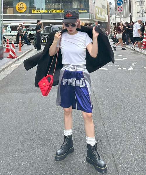 Alley Tokyo(アリートーキョー)の「ムエタイのパンツ(その他パンツ・レディース・ネイビー/ピンク・FREE)」の8枚目の写真