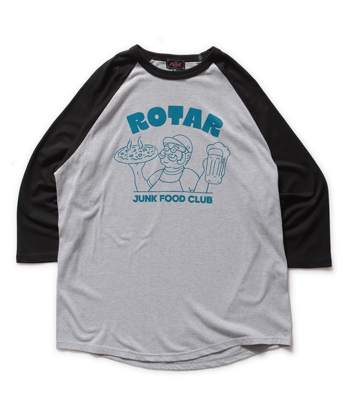 ROTAR(ローター)の「JFC LOGO raglan 7s Tee(Tシャツ/カットソー・メンズ・グレー系その他/ホワイト×ブラック・X-LARGE/LARGE/MEDIUM/SMALL)」の4枚目の写真