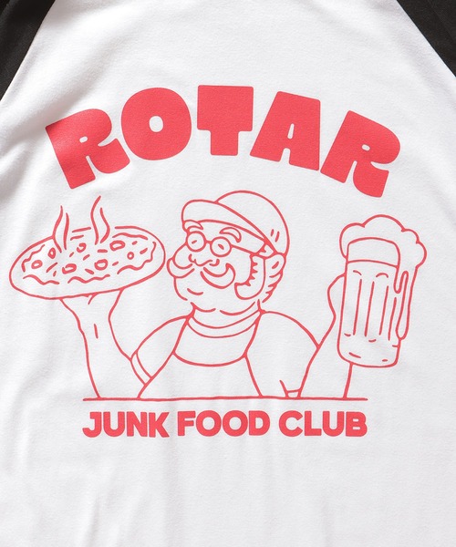 ROTAR(ローター)の「JFC LOGO raglan 7s Tee(Tシャツ/カットソー・メンズ・グレー系その他/ホワイト×ブラック・X-LARGE/LARGE/MEDIUM/SMALL)」の5枚目の写真