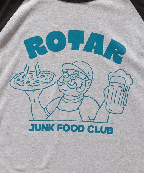 ROTAR(ローター)の「JFC LOGO raglan 7s Tee(Tシャツ/カットソー・メンズ・グレー系その他/ホワイト×ブラック・X-LARGE/LARGE/MEDIUM/SMALL)」の6枚目の写真