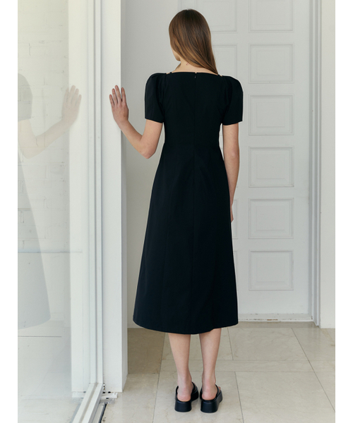 LETQSTUDIO(レチケットスタジオ)の「ペーパーストラップドレス ブラック(ワンピース・レディース・その他・SMALL/MEDIUM)」の3枚目の写真