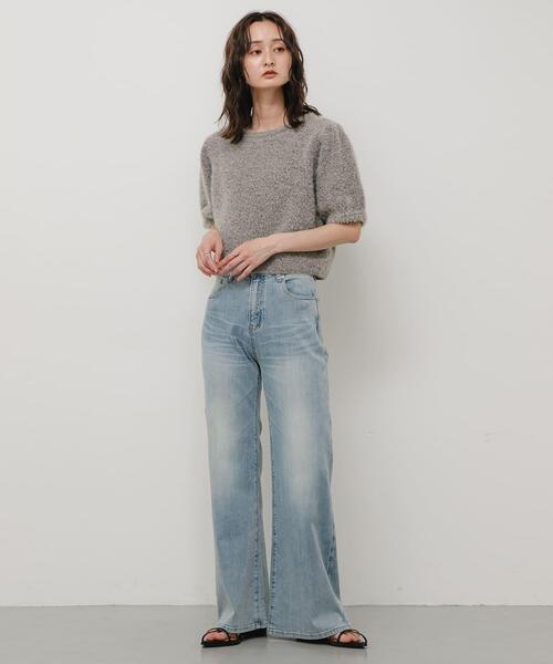SENSE OF PLACE by URBAN RESEARCH（センスオブプレイスバイアーバンリサーチ）の「ストレッチフレアデニム（デニムパンツ・レディース・インディゴブルー/ライトインディゴブルー・SMALL/MEDIUM）」の20枚目の写真