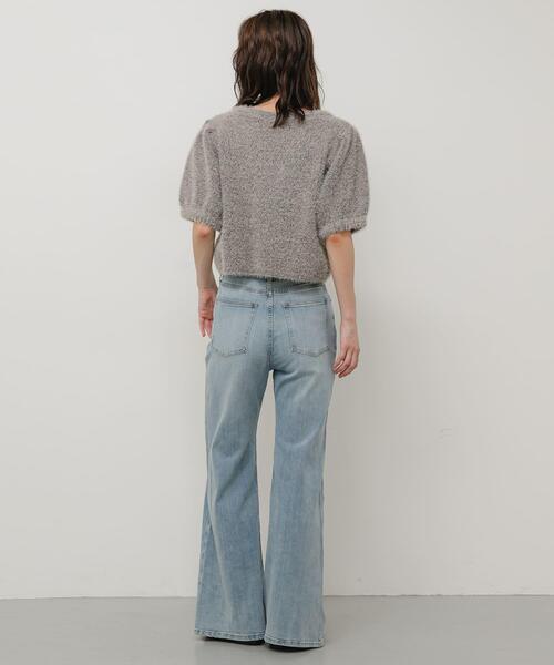 SENSE OF PLACE by URBAN RESEARCH（センスオブプレイスバイアーバンリサーチ）の「ストレッチフレアデニム（デニムパンツ・レディース・インディゴブルー/ライトインディゴブルー・SMALL/MEDIUM）」の21枚目の写真